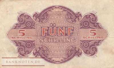 Austria - 5  Schilling (#105_F)