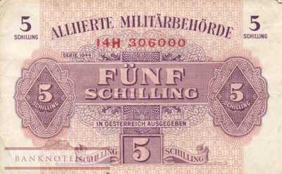 Austria - 5  Schilling (#105_VF)