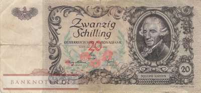 Österreich - 20  Schilling (#129a_VG)