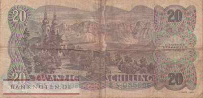 Austria - 20  Schilling (#136_G)