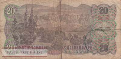 Österreich - 20  Schilling (#136_VG)