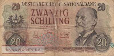 Austria - 20  Schilling (#136_G)