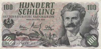 Österreich - 100  Schilling (#138a-2_VF)