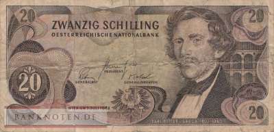 Österreich - 20  Schilling (#142a-1_VG)