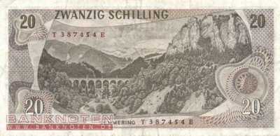 Austria - 20  Schilling (#142a_VF)
