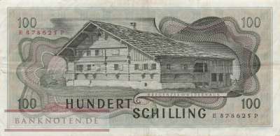 Österreich - 100  Schilling (#145a_VF)