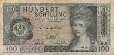 Österreich - 100  Schilling (#145a_VG)