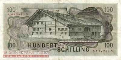 Austria - 100  Schilling (#146a_VF)