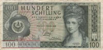 Österreich - 100  Schilling (#146a_VG)