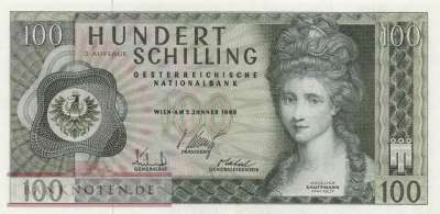 Austria - 100  Schilling (#146a_XF)