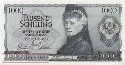 Österreich - 1.000  Schilling (#147a_VF)