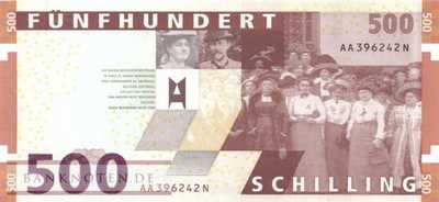 Österreich - 500  Schilling (#154_UNC)