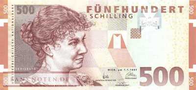 Österreich - 500  Schilling (#154_UNC)
