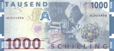 Austria - 1.000  Schilling (#155_UNC)