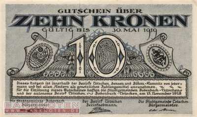 Bodenbach und Tetschen - 10  Kronen (#RNG037b-2_AU)