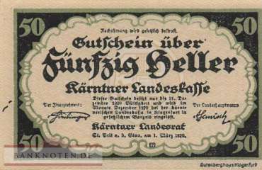 Österreich - Kärnten - 50  Heller (#S108_UNC)