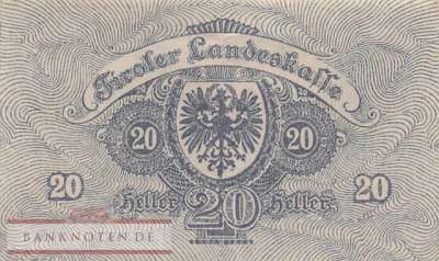 Österreich - Tirol - 20  Heller (#S140_UNC)