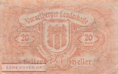 Österreich - Vorarlberg - 20  Heller (#S146_VF)