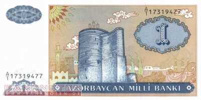 Azerbaijan - 1  Manat (#014_UNC)