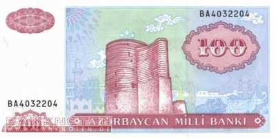 Azerbaijan - 100  Manat (#018b_UNC)