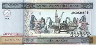 Azerbaijan - 1.000  Manat (#023_UNC)