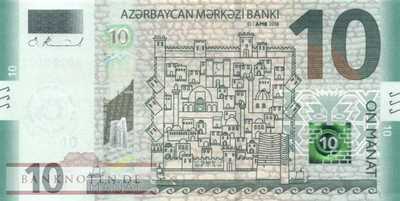 Azerbaijan - 10  Manat (#033a_UNC)