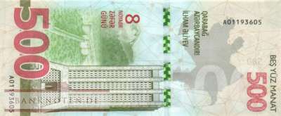 Azerbaijan - 500  Manat (#045_UNC)