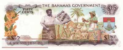 Bahamas - 1/2  Dollar (#017a_UNC)