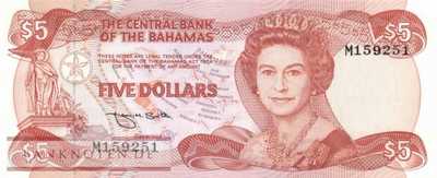 Bahamas - 5  Dollars (#045b_UNC)