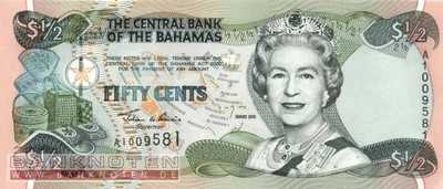 Bahamas - 50  Cents (#068_UNC)