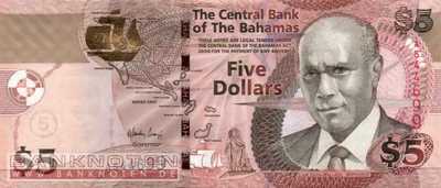 Bahamas - 5  Dollars (#072_UNC)