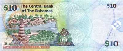 Bahamas - 10  Dollars (#073_A_UNC)