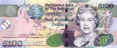 Bahamas - 100  Dollars (#076a_UNC)