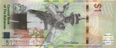 Bahamas - 1  Dollar - Replacement (#077R_UNC)