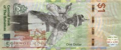 Bahamas - 1  Dollar (#077a_VF)