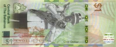 Bahamas - 1  Dollar (#077b_UNC)