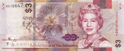 Bahamas - 3  Dollars (#078_UNC)