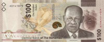 Bahamas - 100  Dollars (#082_UNC)