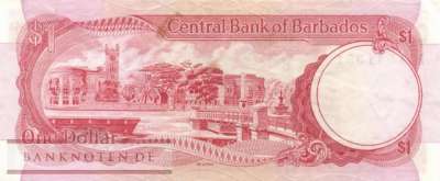 Barbados - 1  Dollar (#029a_VF)