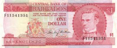 Barbados - 1  Dollar (#029a_VF)