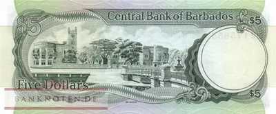 Barbados - 5  Dollars (#031_UNC)