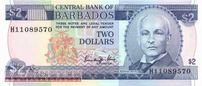 Barbados - 2  Dollars (#036_UNC)