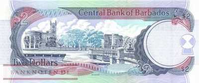 Barbados - 2  Dollars (#054b_UNC)