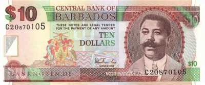 Barbados - 10  Dollars (#056_UNC)