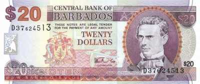 Barbados - 20  Dollars (#057_UNC)