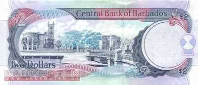 Barbados - 2  Dollars (#066b_UNC)
