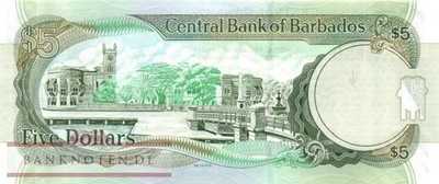 Barbados - 5  Dollars (#067c_UNC)