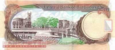 Barbados - 10  Dollars (#068a_UNC)