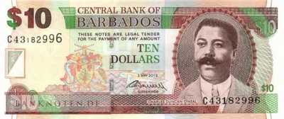 Barbados - 10  Dollars (#068c_UNC)