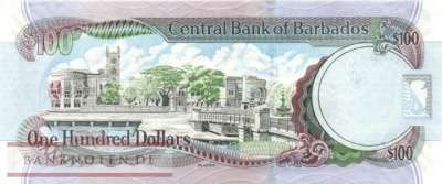 Barbados - 100  Dollars (#071a_UNC)